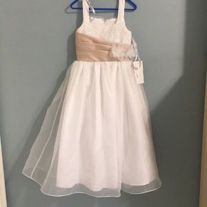 NWT Sweet Beginnings Flower girl dress  size 3